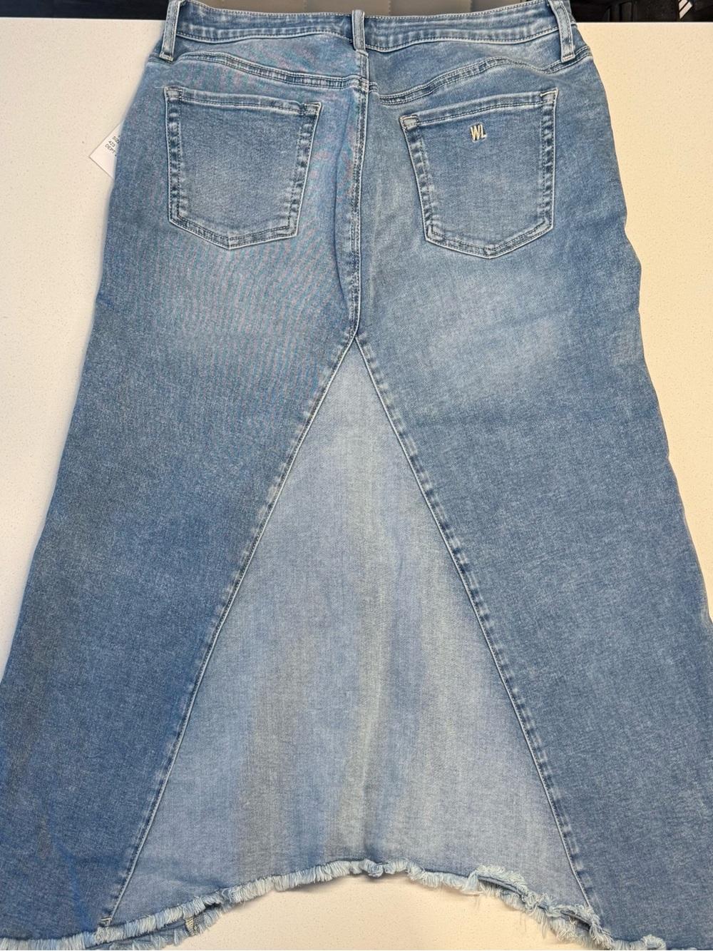 Wash Lab Light Blue Denim Women's Skirt-Style